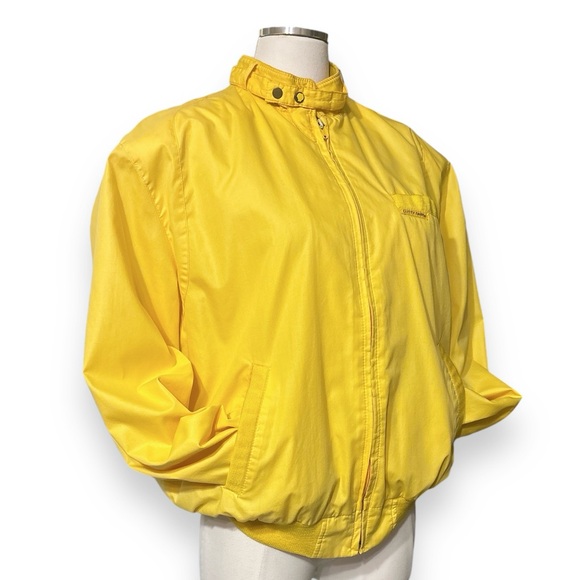 MEMBERS ONLY CUTTY SARK Collab Classic Iconic Racer Jacket Yellow